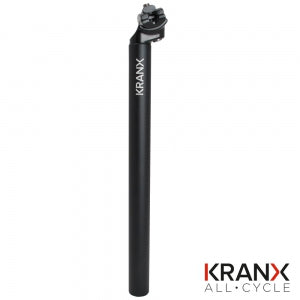 KranX Micro Alloy 400mm 12mm Offset Seatpost in Black