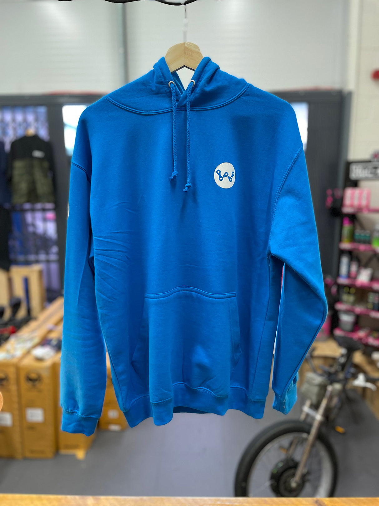 Wheelie Blue Hoodie