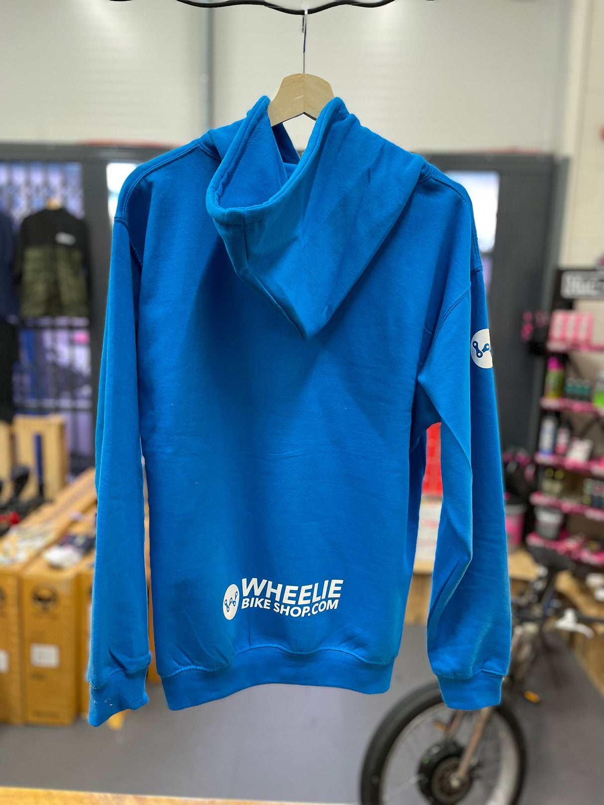 Wheelie Blue Hoodie