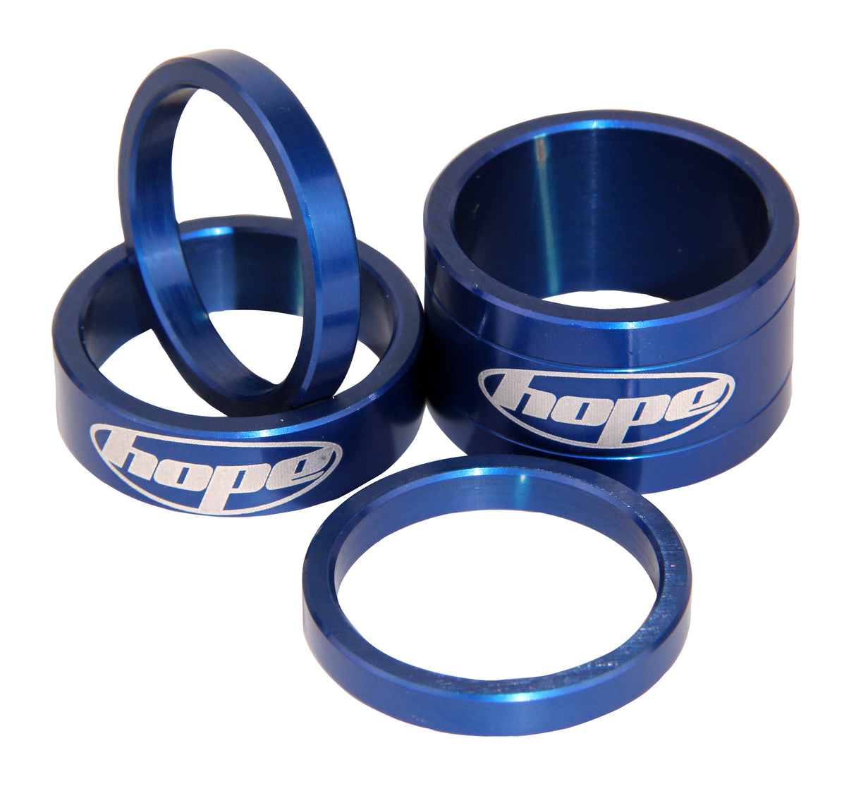 Hope stem headset spacers uk wheelie bike shop blue